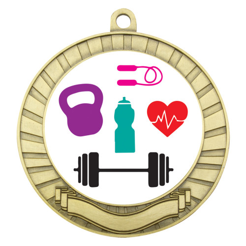 70MM Fitness Eco Scroll Medal from $7.61