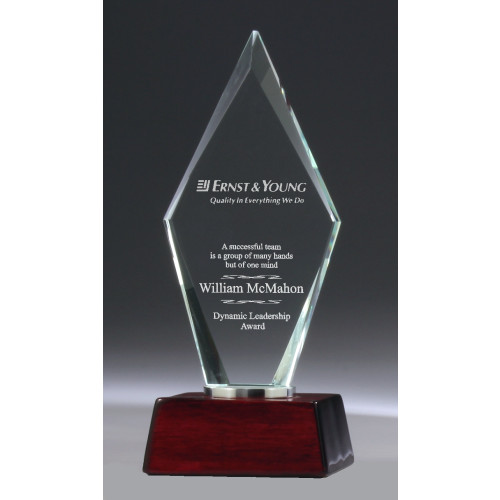 240mm Glass & Chrome Award