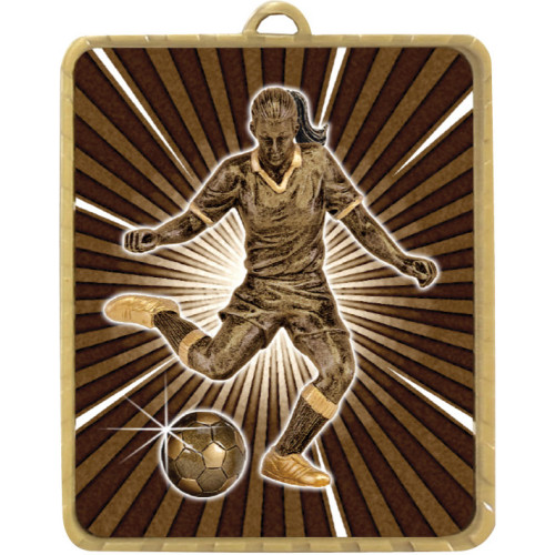 63 x 75MM Soccer Female Lynx Medal from $7.28