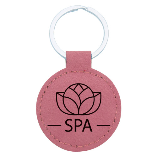 50MM Leatherette Keychain - Pink from $10.12