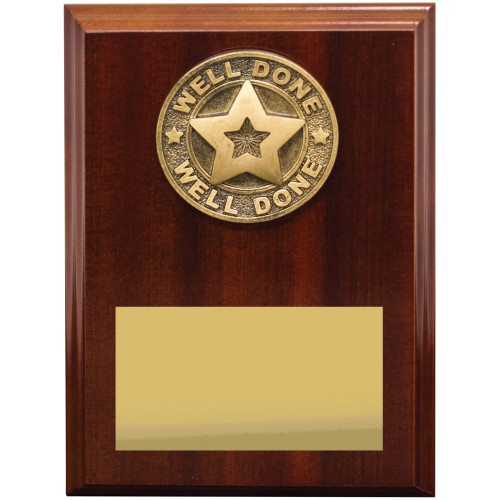175MM Well Done Plaque from $13.18