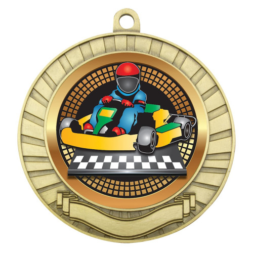 70MM Go Kart Eco Scroll Medal from $7.44