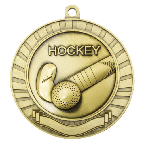 70MM Eco Scroll  Hockey Medal from $7.66