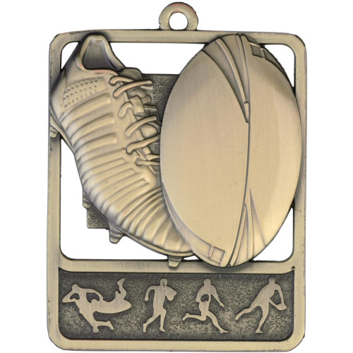 60MM Framed Rugby Medal from $6.95
