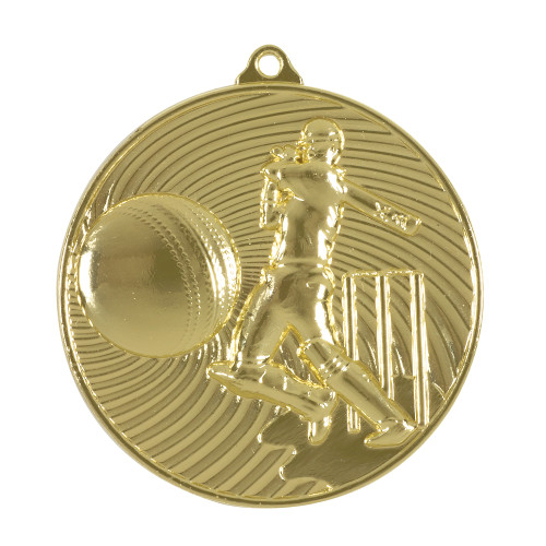 50mm Cricket Batsman Medal