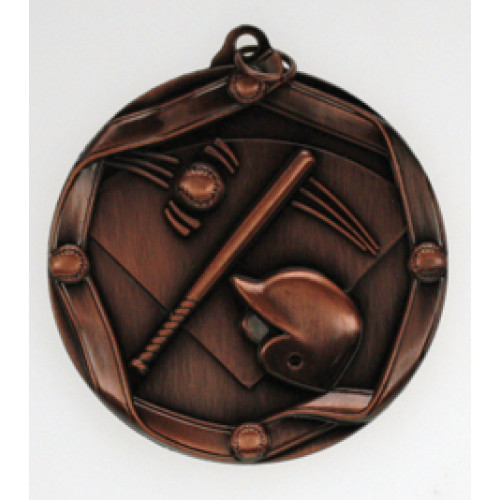 60mm Baseball Antique Medal