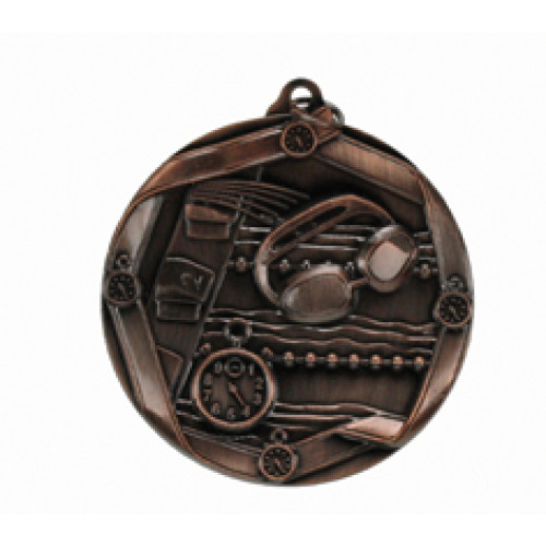60mm Swimming Antique Medal