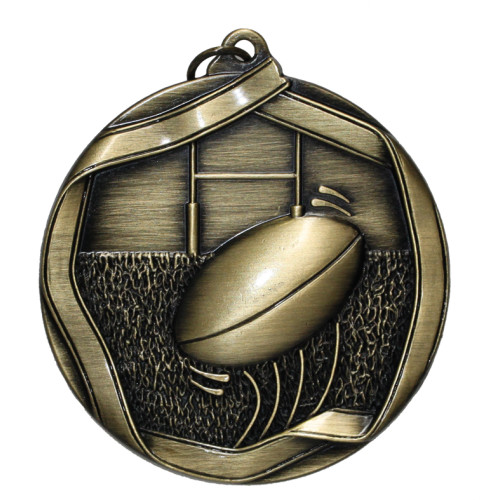 60mm Rugby Antique Medal