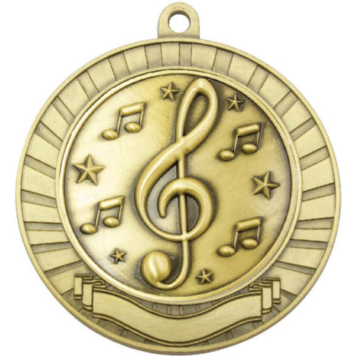 70MM Music Scroll Medal from $7.66