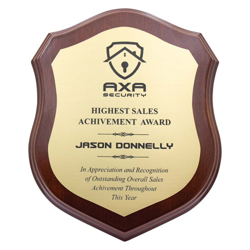 210MM Engraved Shield Award from $35.46