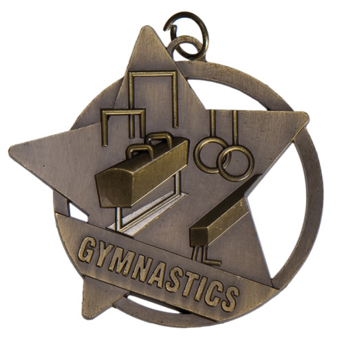 60mm Gymnastics Star Medal