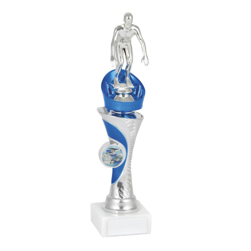 Silver & Blue Pillar with Diver with Insert from $13.63