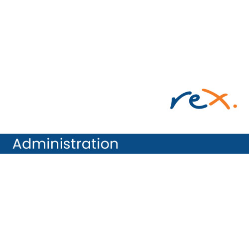 Rex -  Administration - 75x25mm,doming, pin