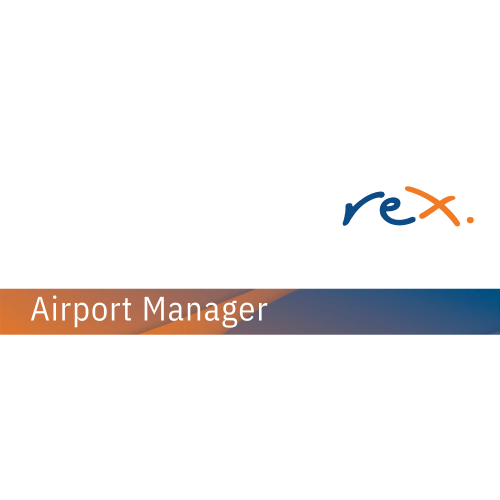 REX Airport Manager - 75x25mm,doming, pin