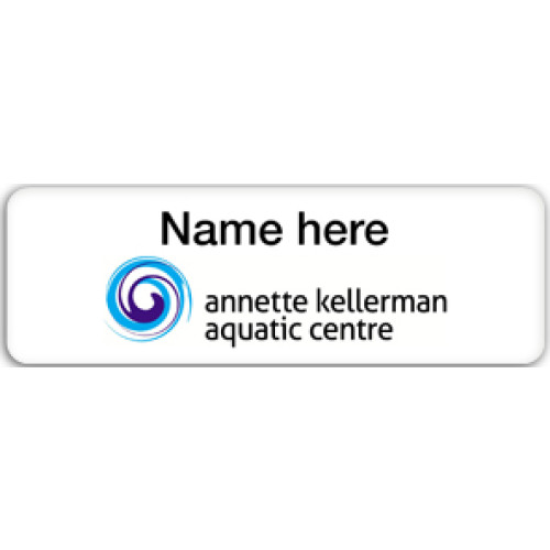 Annette Kellerman Aquatic Centre badge with pin fitting