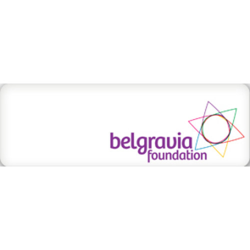 004 - Belgravia Foundation badge LOGO ONLY, 75X25mm, no doming with PIN fitting