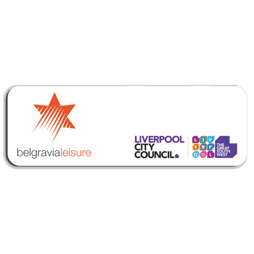 011 - BL and Liverpool City Council badge, LOGO ONLY, 75x25mm with MAGNET fitting, no doming