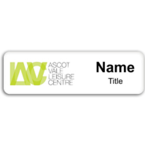 Ascot Vale Leisure Centre badge with MAGNET fitting