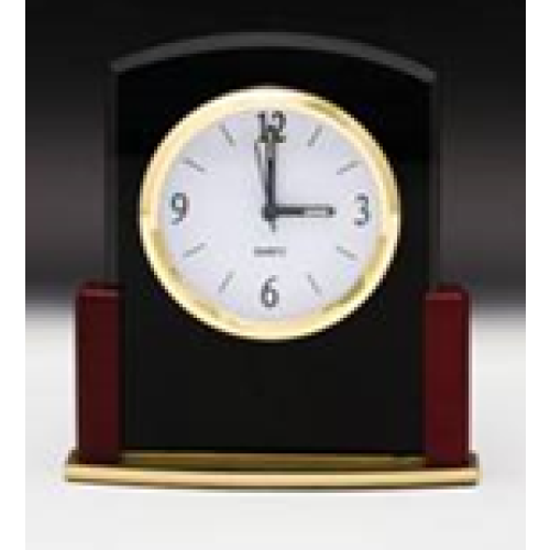 160mm Clock Black with Gold Base from $48.00