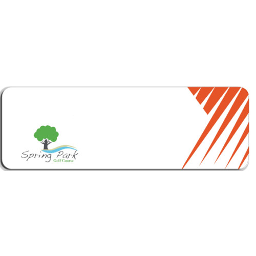 010 - BL and Spring Park Golf Course badge, LOGO ONLY, 75x25mm with MAGNET fitting, no doming