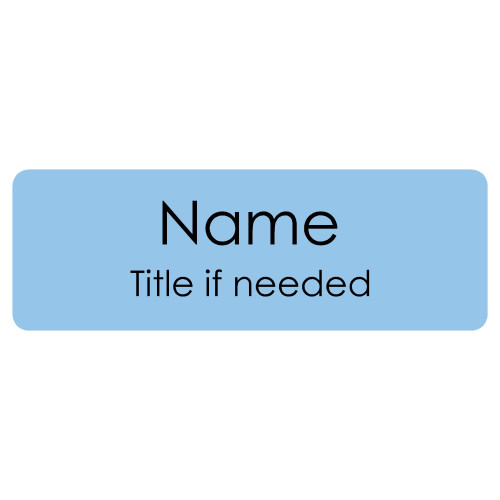 Brimbank Vet Clinic light blue badge - 60x20mm - No acrylic doming