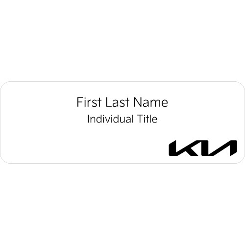 CBD-K name badge 75x25mm with doming and magnet fitting