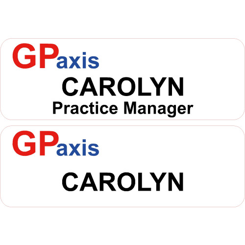 GPaxis badge, 60x20mm with magnet
