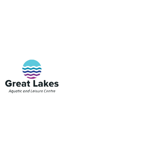 Great lakes Aquatic leisure LOGO ONLY, 75x25mm with MAGNET fitting, no doming
