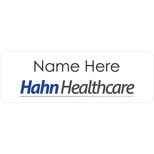 HH badge 75x25mm with no doming and magnet fitting
