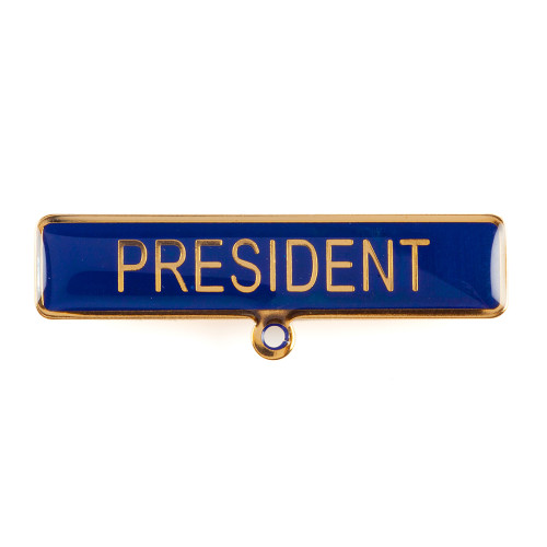 President Name Bar Blue w/Loop