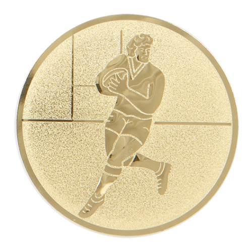 Rugby player gold metal