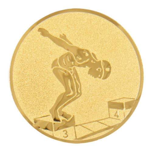 Swimming male gold metal