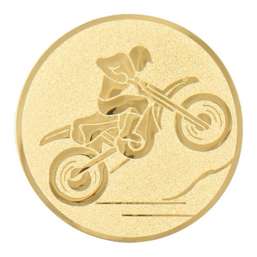 Motor cross gold metal