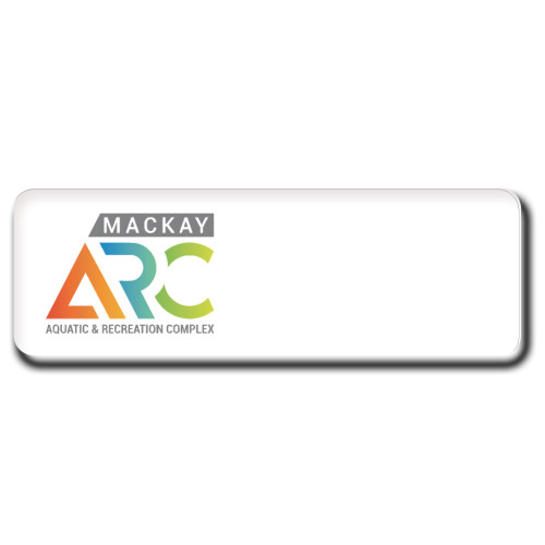 040 - Mackay Aquatic & Recreation Complex LOGO ONLY badge with pin fitting