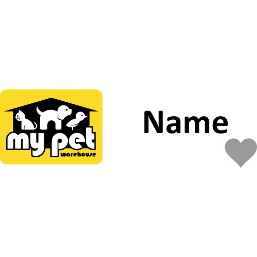 MPW badge Platinum Heart Winner - 75x25mm, no doming and magnet fitting