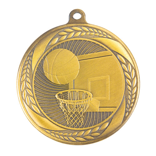 55MM Basketball Border Medal from $4.24