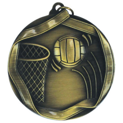 60mm Netball Antique Medal