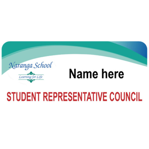 Naranga School STUDENT BADGE 55X25mm with acrylic doming and magnet fitting
