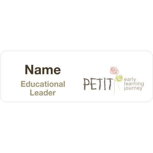 EDUCATIONAL LEADER with magnet fitting, 75X25mm, white