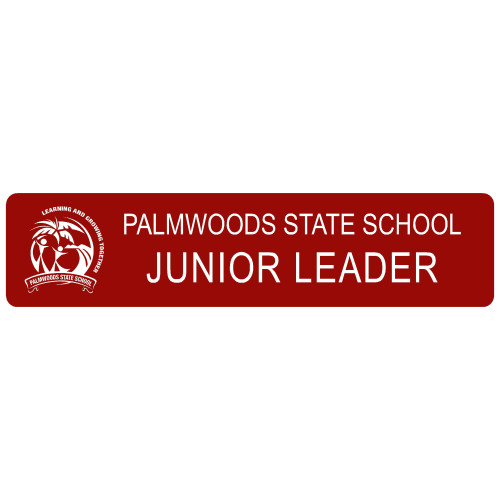 Palmwoods State School JUNIOR LEADER badge with pin fitting
