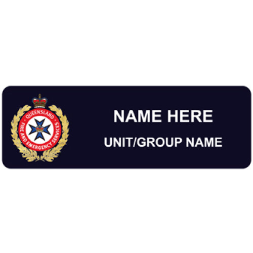 Rural Fire Service 1 badge with acrylic doming