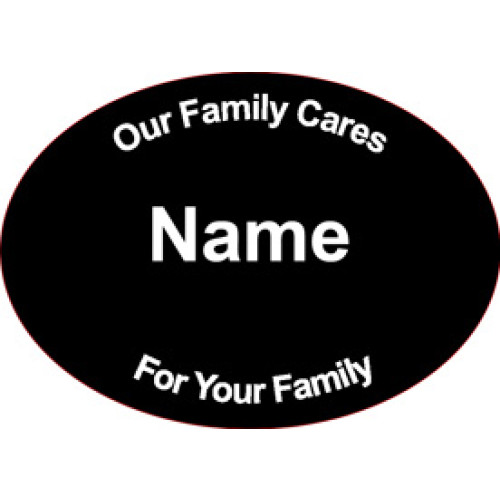 SC-1 BLACK engraved badge 70x50mm, clip and pin fitting