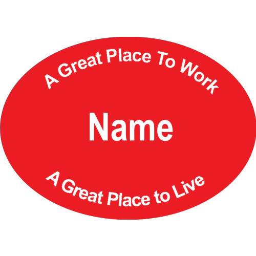 SC-5 engraved badge CRIMSON RED 70x50mm,clip and pin fitting