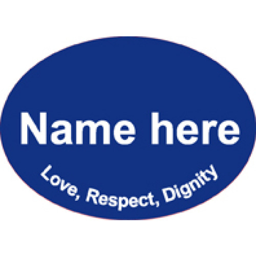 SC-4 DARK BLUE engraved badge 70x50mm, clip and pin fitting