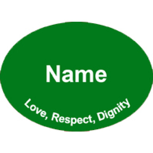SC-4 DARK GREEN engraved badge 70x50mm, clip and pin fitting