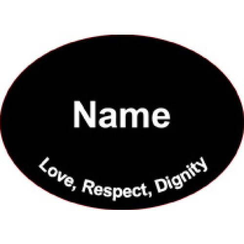 SC-4 BLACK engraved badge 70x50mm, clip and pin fitting