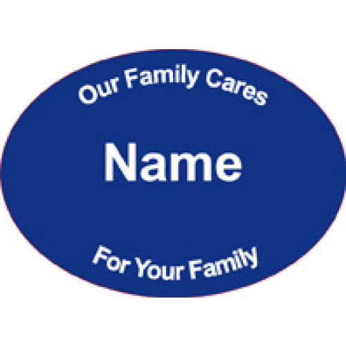 SC-1 DARK BLUE engraved badge 70x50mm, clip and pin fitting