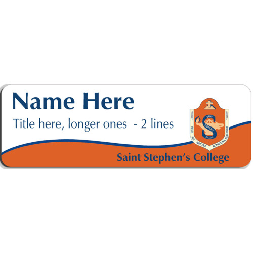SSC Badge 75x25mm with doming and PIN FITTING
