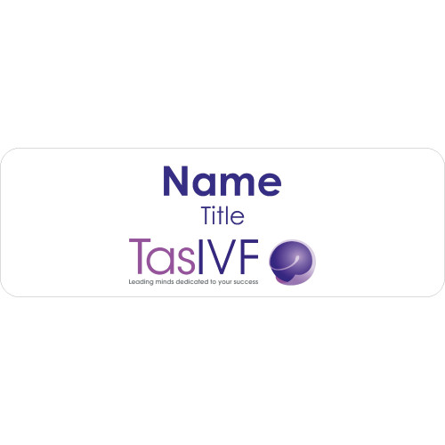 Tas IVF badge with acrylic doming and magnet fitting