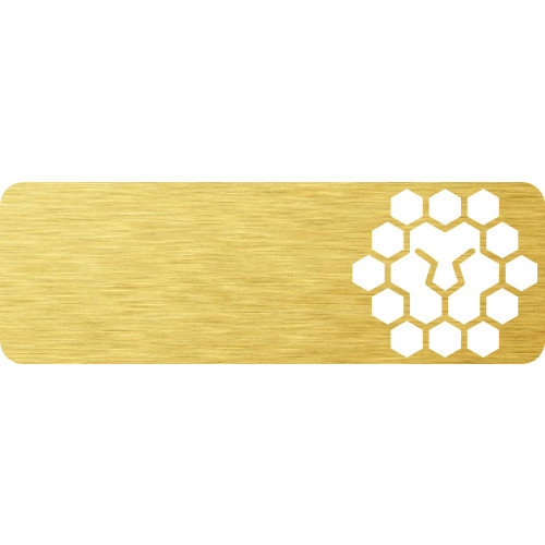 TLR badge GOLD, WHITE LION, LOGO ONLY, 75x25mm, doming, PIN
